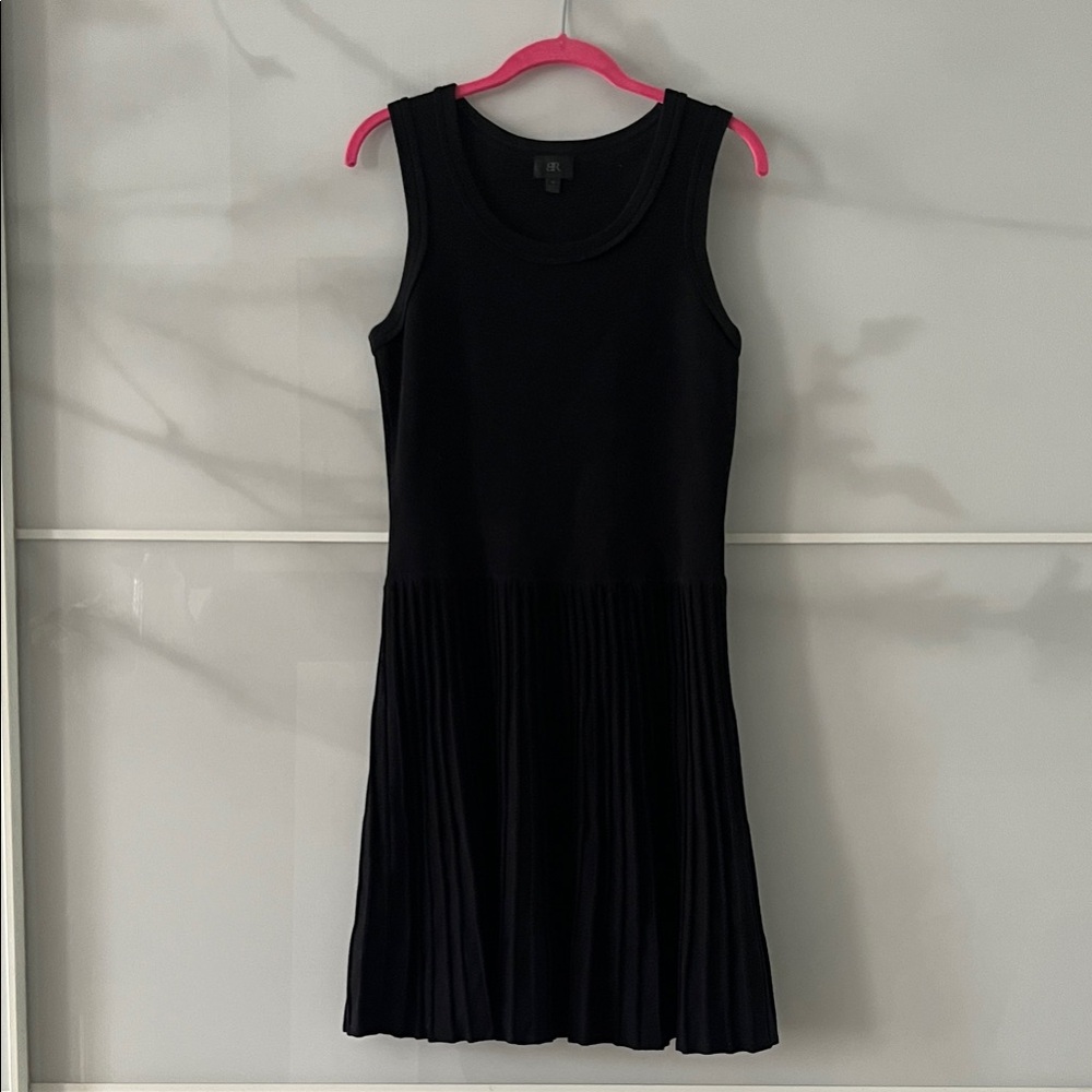 Banana Republic Black Pleated Mini Dress
